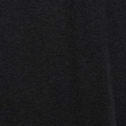 Pre Owned تي شيرت كلاس باي روبرتو كافالي قطن تريكو رصاصي فحمي نمط منقط كبير جدًا - إكس لارج