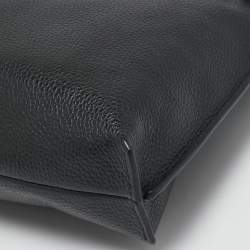 Coach Black Leather Wristlet Zip Pouch