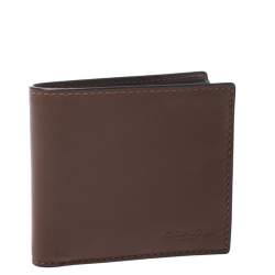 Coach Brown Leather Compact Bifold Wallet