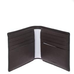 Coach Maroon Leather Compact Bifold Wallet