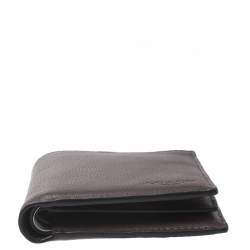 Coach Maroon Leather Compact Bifold Wallet