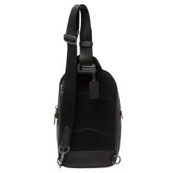 Coach Black Leather Metropolitan Sling Backpack
