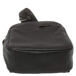 Coach Black Leather Metropolitan Sling Backpack