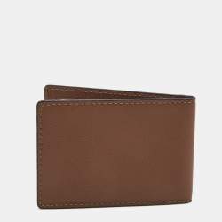 Coach Brown Leather Bifold Card Case  