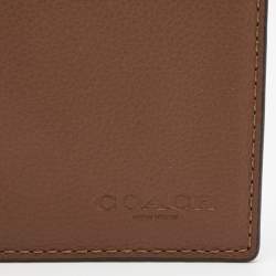 Coach Brown Leather Bifold Card Case  
