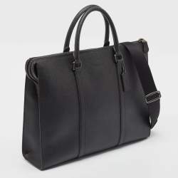 Coach Black Leather Gotham Folio Briefcase