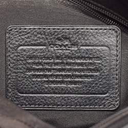 Coach Black Leather Heritage Web Messenger Bag