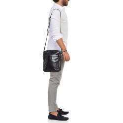 Coach Black Leather Heritage Web Messenger Bag
