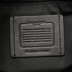 Coach Choco Brown Signature Coated Canvas Metropolitan Briefcase/Laptop Bag