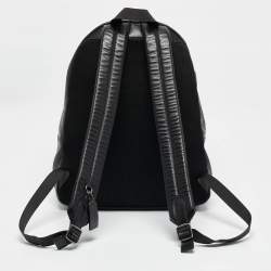 Coach Black Coated Canvas and Leather New Varsity Charles Backpack
