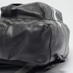Coach Black Coated Canvas and Leather New Varsity Charles Backpack