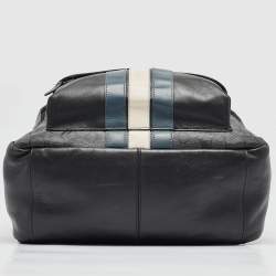 Coach Black Coated Canvas and Leather New Varsity Charles Backpack