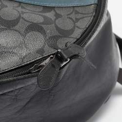 Coach Black Coated Canvas and Leather New Varsity Charles Backpack