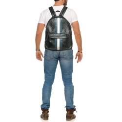 Coach Black Coated Canvas and Leather New Varsity Charles Backpack