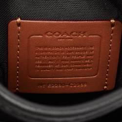 Coach Black Leather Charter North South Crossbody Bag