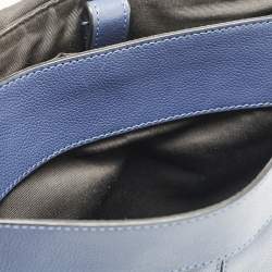Coach Navy Blue Leather Charles Messenger Bag
