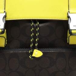 Coach  Colorblock Coated Canvas and Leather Track Backpack
