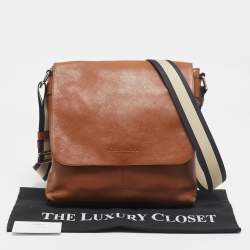 Coach Brown Leather Metropolitan Map Messenger Bag