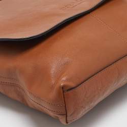 Coach Brown Leather Metropolitan Map Messenger Bag