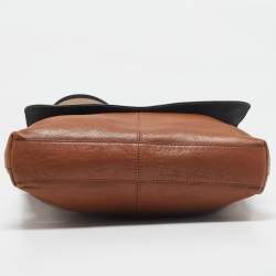 Coach Brown Leather Metropolitan Map Messenger Bag