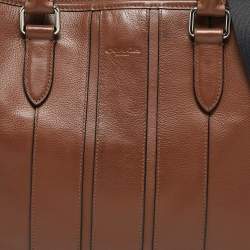 Coach Brown/Black Leather Bond Briefcase Bag