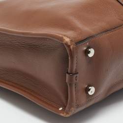 Coach Brown/Black Leather Bond Briefcase Bag