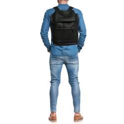 Coach Black Leather Manhattan Backpack