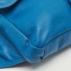 Coach Blue/Brown Leather Pacer Belt Bag