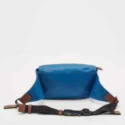 Coach Blue/Brown Leather Pacer Belt Bag