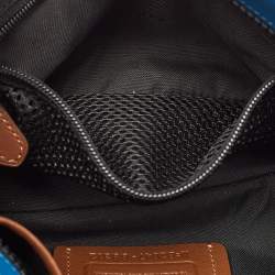 Coach Blue/Brown Leather Pacer Belt Bag