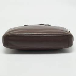 Coach Choco Brown Leather Hamilton Laptop Bag