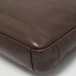 Coach Choco Brown Leather Hamilton Laptop Bag