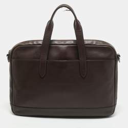 Coach Choco Brown Leather Hamilton Laptop Bag