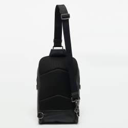Coach Black Leather Graham Pack Bag