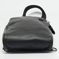 Coach Black Leather Graham Pack Bag