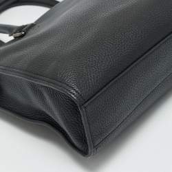 Coach Black Leather Gotham Folio Briefcase Bag