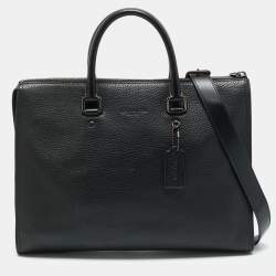 Coach Black Leather Gotham Folio Briefcase Bag