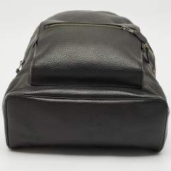 Pre Owned Coach Black Leather West Backpack