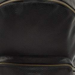 Pre Owned Coach Black Leather West Backpack