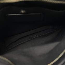 Pre Owned Coach Black Signature Coated Canvas and Leather Flight Messenger Bag