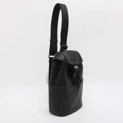مملوكة مسبقًا Coach Racer Black Leather Pack Bag