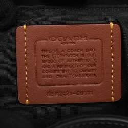 مملوكة مسبقًا Coach Racer Black Leather Pack Bag