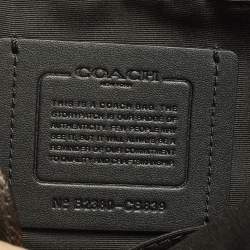 مملو كة مسبقًا Coach Hudson Black/Brown Signature Coated Canvas and Leather Backpack