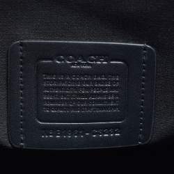 Pre Owned Coach Graham Black Signature Coated Canvas and Leather Tote