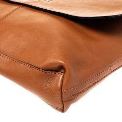 Coach Tan Leather Sullivan Messenger Flap Bag