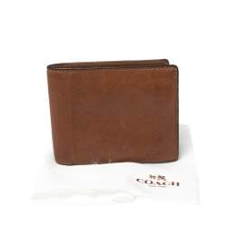 Coach Brown Leather Bifold Wallet