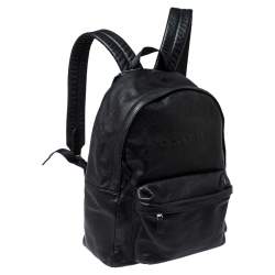 Coach Black Leather Campus Backpack