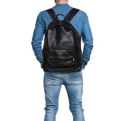 Coach Black Leather Campus Backpack