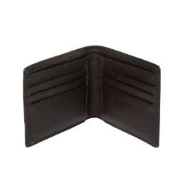 Coach Brown Coated Canvas and Leather Bi Fold Wallet