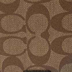 Coach Brown Coated Canvas and Leather Bi Fold Wallet